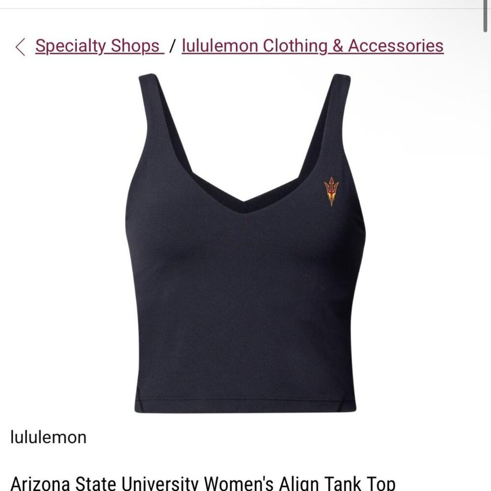 ASU Lululemon Align Tank